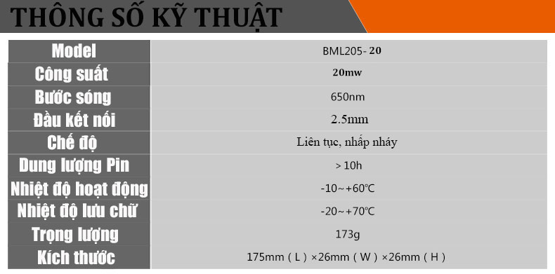 But Soi Soi Quang Tribrer 10mw 1 10km 6