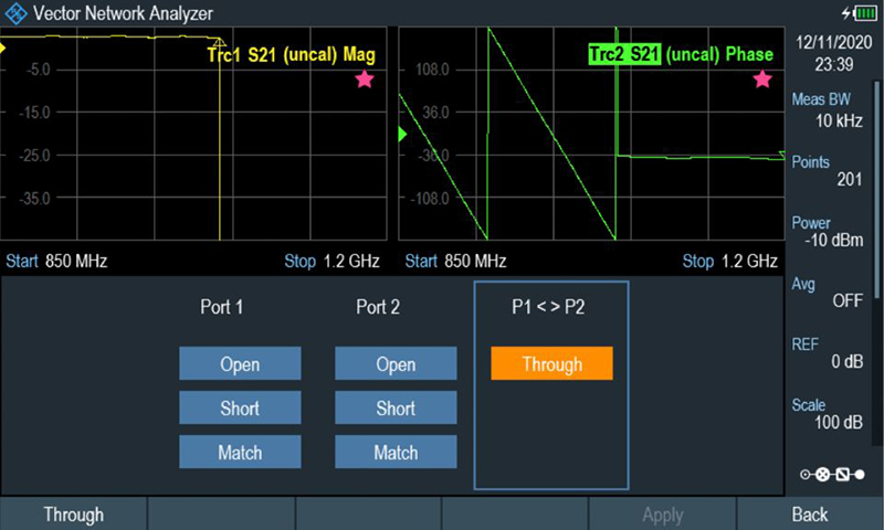 Znh Handheld Vector Network Analyzer Screenshot Rohde Schwarz 4